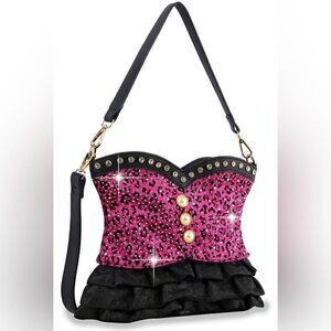 Rhinestone Vest Handbag